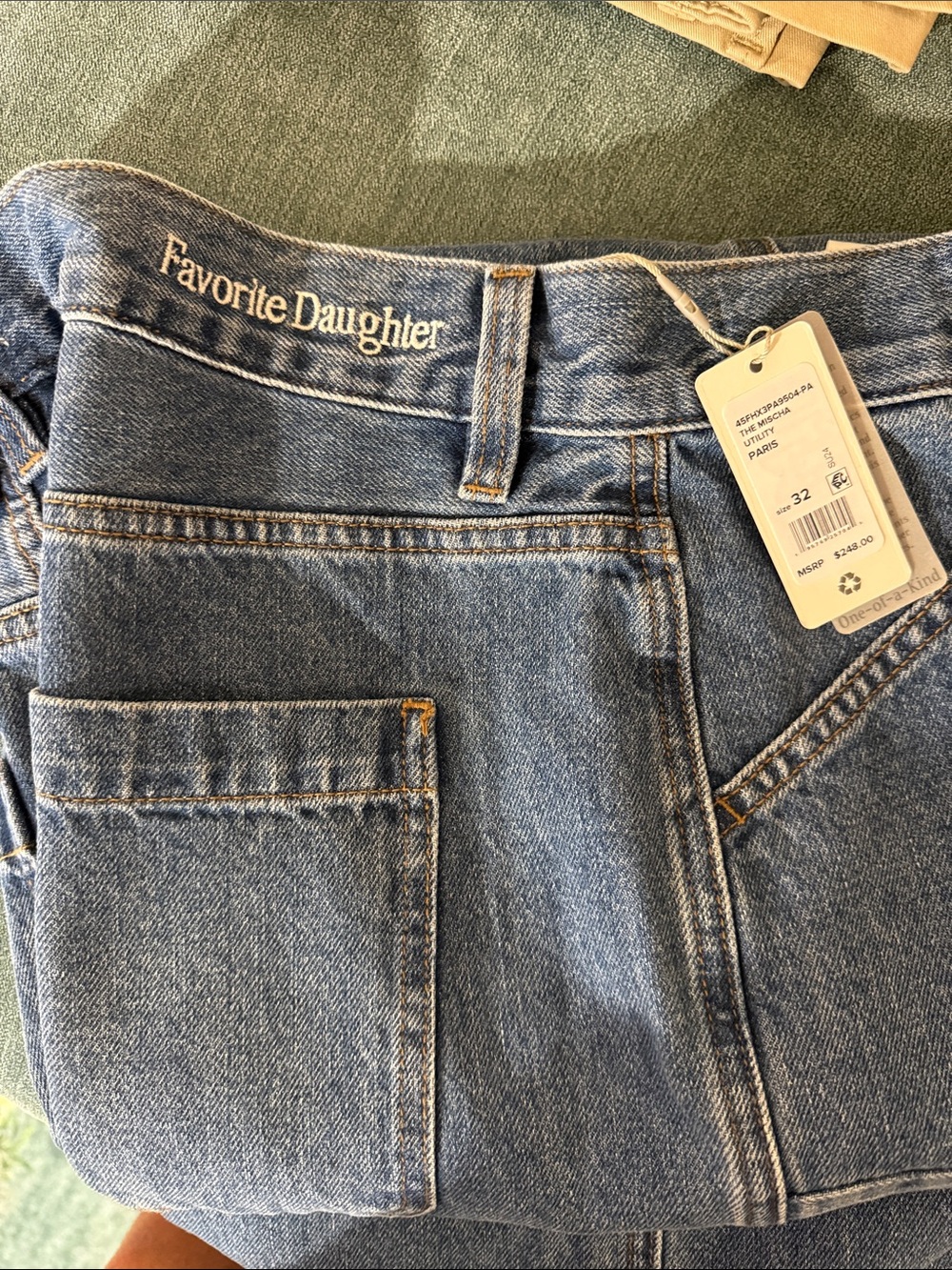 Favorite Daughter Light Blue Straight Leg Jeans